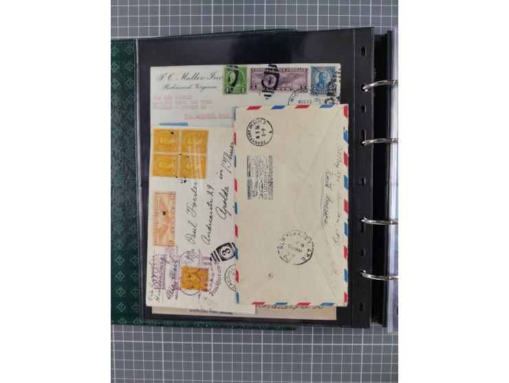 1930/85 (ca.), assembly of over 70 airmail covers including many Zeppelin Flights, Catapult via the Bremen, etc., most depart