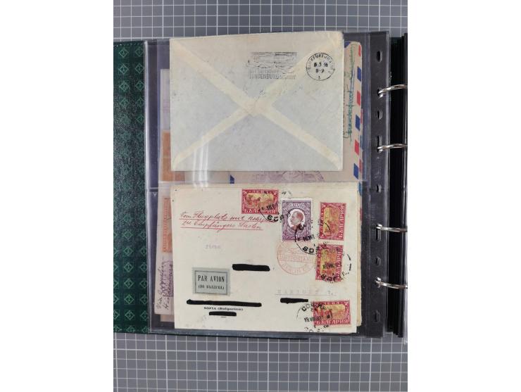1930/85 (ca.), assembly of over 70 airmail covers including many Zeppelin Flights, Catapult via the Bremen, etc., most depart