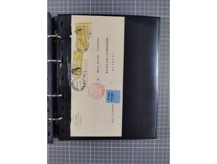 1930/85 (ca.), assembly of over 70 airmail covers including many Zeppelin Flights, Catapult via the Bremen, etc., most depart