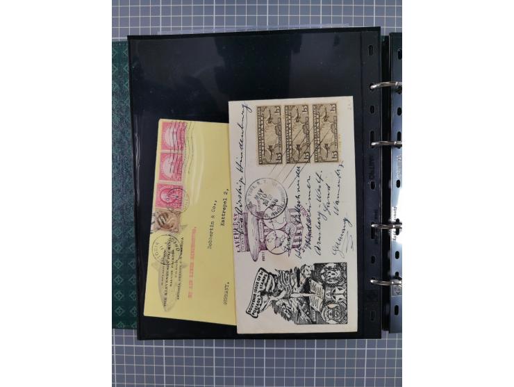 1930/85 (ca.), assembly of over 70 airmail covers including many Zeppelin Flights, Catapult via the Bremen, etc., most depart