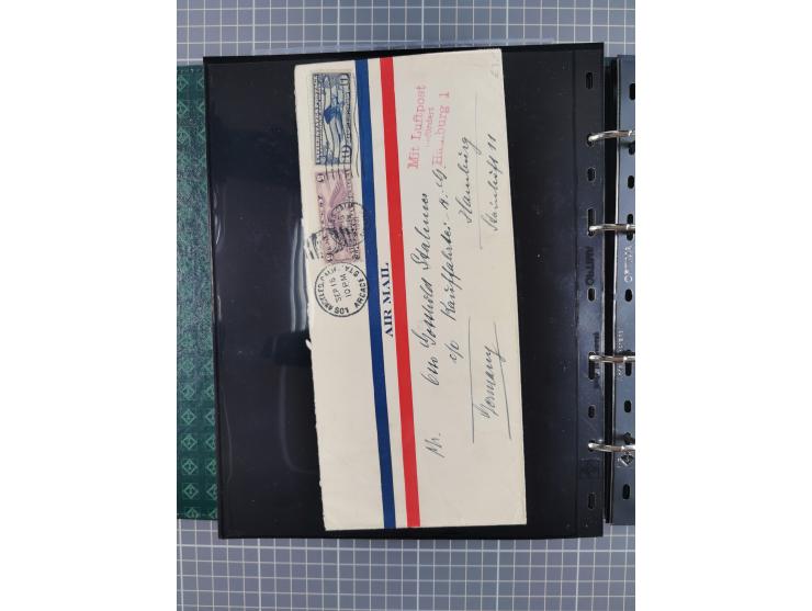 1930/85 (ca.), assembly of over 70 airmail covers including many Zeppelin Flights, Catapult via the Bremen, etc., most depart
