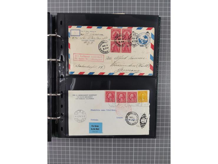 1930/85 (ca.), assembly of over 70 airmail covers including many Zeppelin Flights, Catapult via the Bremen, etc., most depart