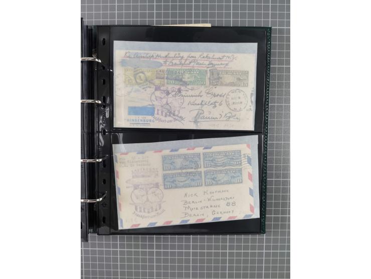 1930/85 (ca.), assembly of over 70 airmail covers including many Zeppelin Flights, Catapult via the Bremen, etc., most depart