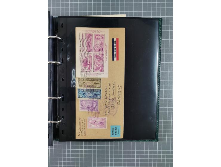 1930/85 (ca.), assembly of over 70 airmail covers including many Zeppelin Flights, Catapult via the Bremen, etc., most depart