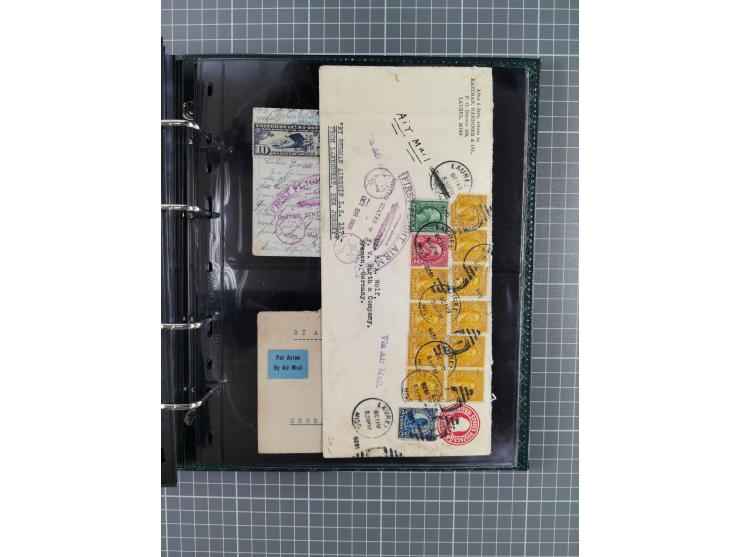 1930/85 (ca.), assembly of over 70 airmail covers including many Zeppelin Flights, Catapult via the Bremen, etc., most depart