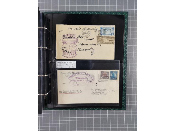 1930/85 (ca.), assembly of over 70 airmail covers including many Zeppelin Flights, Catapult via the Bremen, etc., most depart