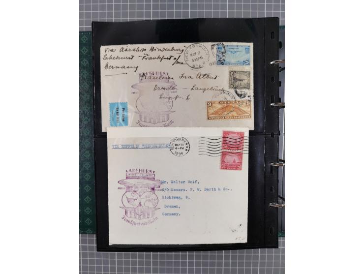 1930/85 (ca.), assembly of over 70 airmail covers including many Zeppelin Flights, Catapult via the Bremen, etc., most depart