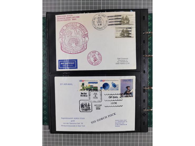 1930/85 (ca.), assembly of over 70 airmail covers including many Zeppelin Flights, Catapult via the Bremen, etc., most depart