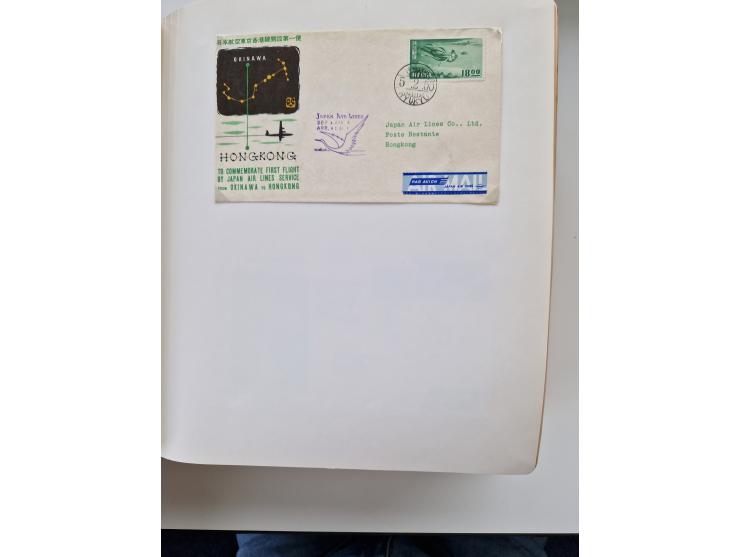 1945/80 (ca.), einige hundert Luftpostbriefe und Karten von Brasilien, Indien und Japan mit interessanten Frankaturen und Ers