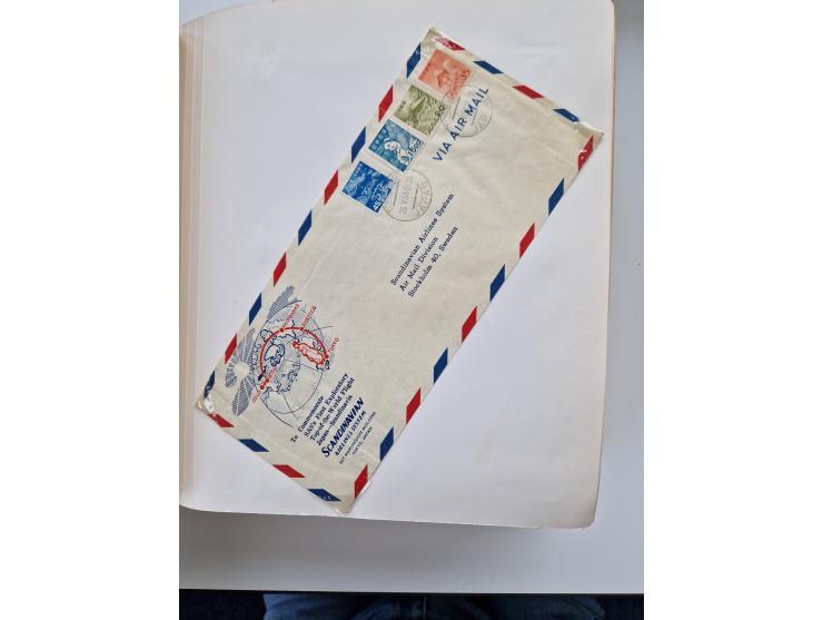 1945/80 (ca.), einige hundert Luftpostbriefe und Karten von Brasilien, Indien und Japan mit interessanten Frankaturen und Ers