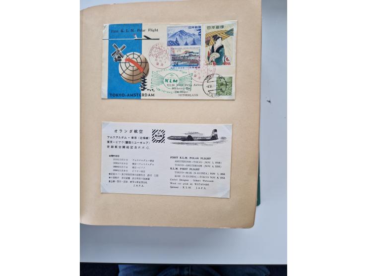 1945/80 (ca.), einige hundert Luftpostbriefe und Karten von Brasilien, Indien und Japan mit interessanten Frankaturen und Ers