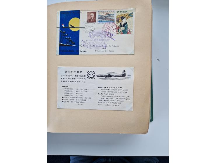 1945/80 (ca.), einige hundert Luftpostbriefe und Karten von Brasilien, Indien und Japan mit interessanten Frankaturen und Ers