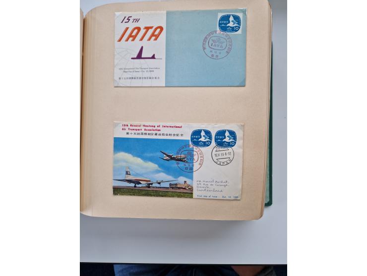 1945/80 (ca.), einige hundert Luftpostbriefe und Karten von Brasilien, Indien und Japan mit interessanten Frankaturen und Ers