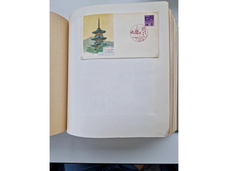 1945/80 (ca.), einige hundert Luftpostbriefe und Karten von Brasilien, Indien und Japan mit interessanten Frankaturen und Ers