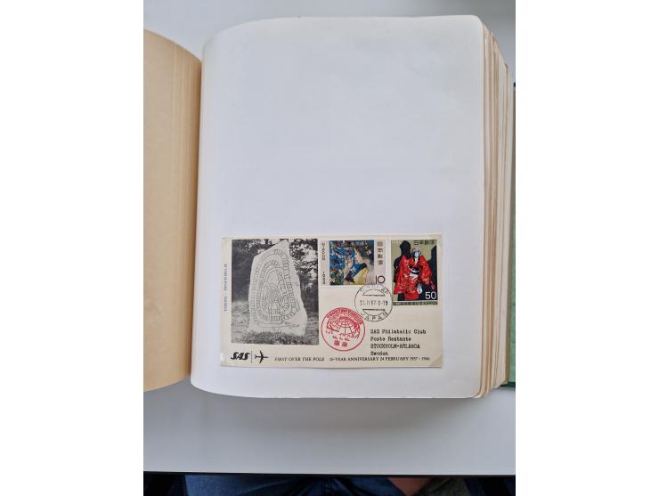 1945/80 (ca.), einige hundert Luftpostbriefe und Karten von Brasilien, Indien und Japan mit interessanten Frankaturen und Ers