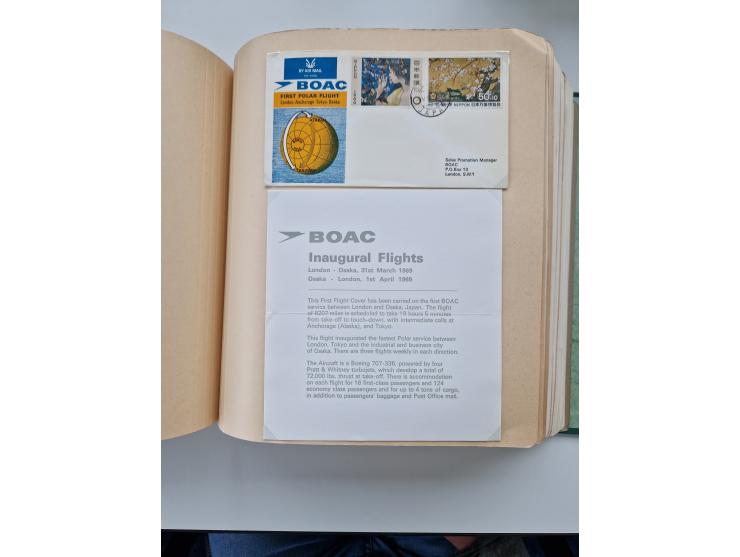 1945/80 (ca.), einige hundert Luftpostbriefe und Karten von Brasilien, Indien und Japan mit interessanten Frankaturen und Ers