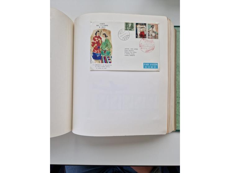 1945/80 (ca.), einige hundert Luftpostbriefe und Karten von Brasilien, Indien und Japan mit interessanten Frankaturen und Ers