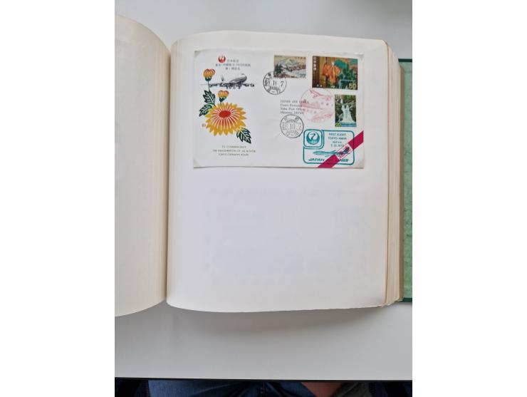 1945/80 (ca.), einige hundert Luftpostbriefe und Karten von Brasilien, Indien und Japan mit interessanten Frankaturen und Ers