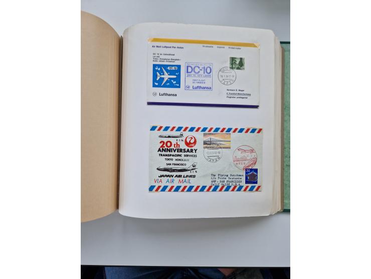 1945/80 (ca.), einige hundert Luftpostbriefe und Karten von Brasilien, Indien und Japan mit interessanten Frankaturen und Ers