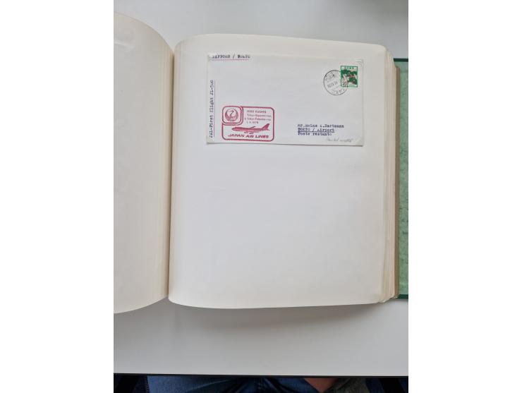 1945/80 (ca.), einige hundert Luftpostbriefe und Karten von Brasilien, Indien und Japan mit interessanten Frankaturen und Ers