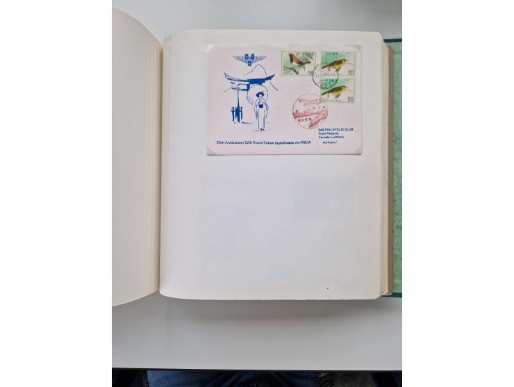 1945/80 (ca.), einige hundert Luftpostbriefe und Karten von Brasilien, Indien und Japan mit interessanten Frankaturen und Ers