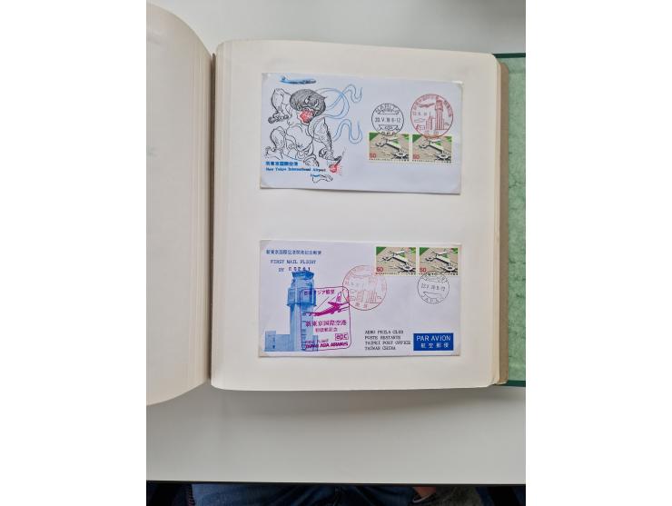 1945/80 (ca.), einige hundert Luftpostbriefe und Karten von Brasilien, Indien und Japan mit interessanten Frankaturen und Ers