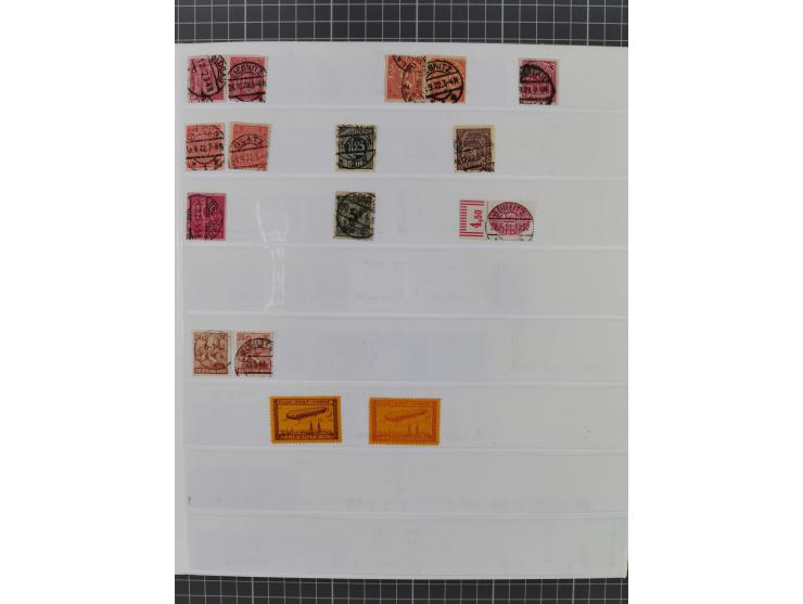 1920/22, interessante, meist postfrische und gestempelte Sammlung inkl. Dienstmarken mit besseren Marken, Farben, Plattenfehl