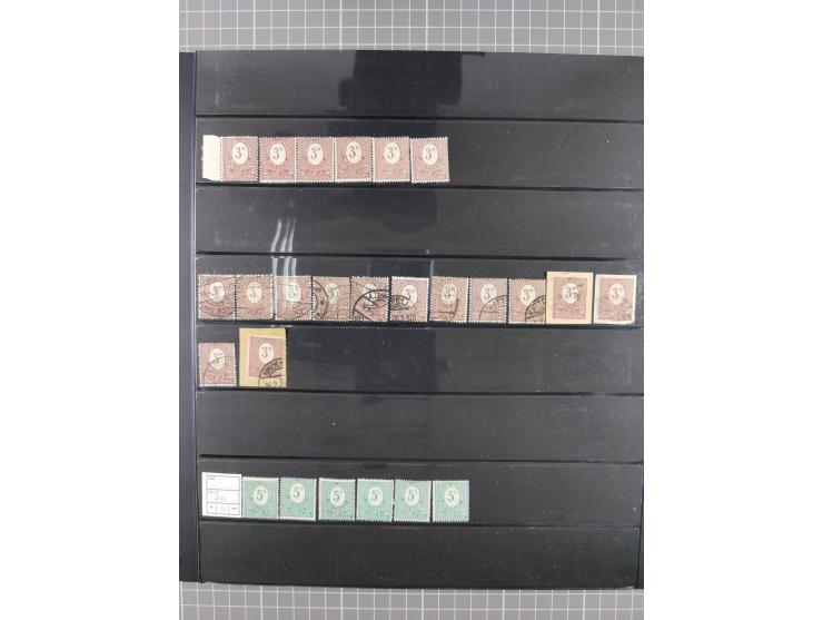 1920/22, interessante, meist postfrische und gestempelte Sammlung inkl. Dienstmarken mit besseren Marken, Farben, Plattenfehl
