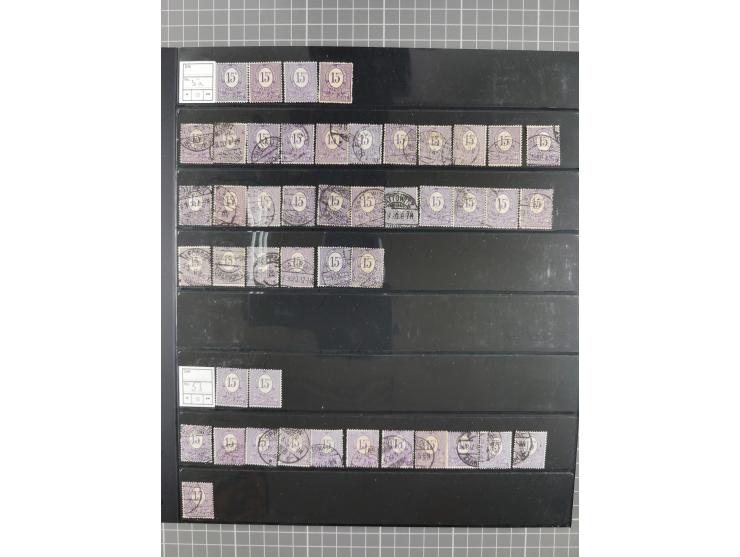 1920/22, interessante, meist postfrische und gestempelte Sammlung inkl. Dienstmarken mit besseren Marken, Farben, Plattenfehl