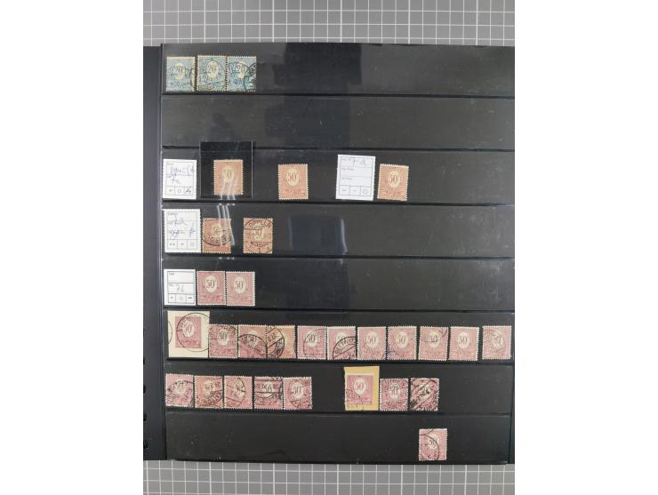 1920/22, interessante, meist postfrische und gestempelte Sammlung inkl. Dienstmarken mit besseren Marken, Farben, Plattenfehl