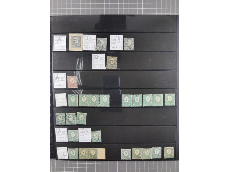 1920/22, interessante, meist postfrische und gestempelte Sammlung inkl. Dienstmarken mit besseren Marken, Farben, Plattenfehl