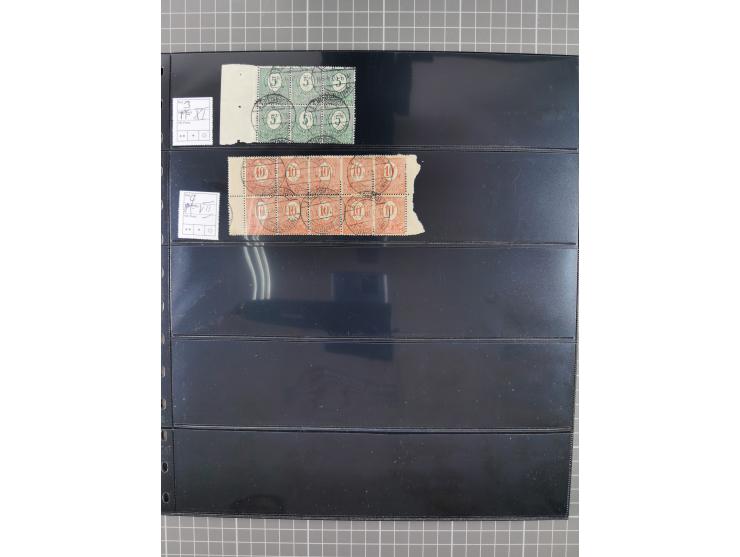 1920/22, interessante, meist postfrische und gestempelte Sammlung inkl. Dienstmarken mit besseren Marken, Farben, Plattenfehl