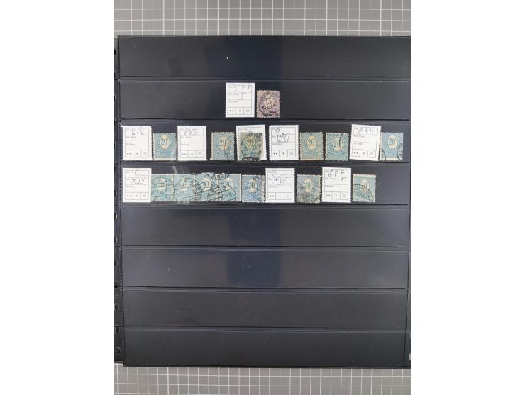 1920/22, interessante, meist postfrische und gestempelte Sammlung inkl. Dienstmarken mit besseren Marken, Farben, Plattenfehl