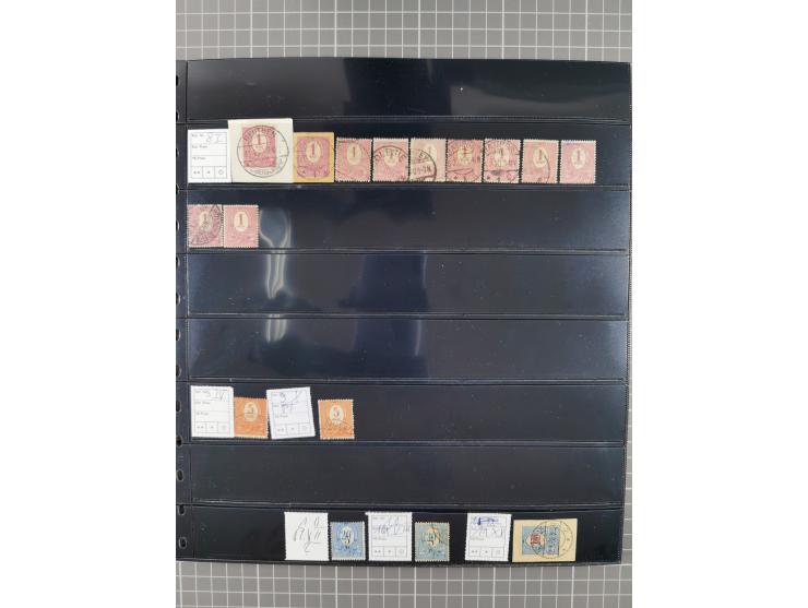 1920/22, interessante, meist postfrische und gestempelte Sammlung inkl. Dienstmarken mit besseren Marken, Farben, Plattenfehl