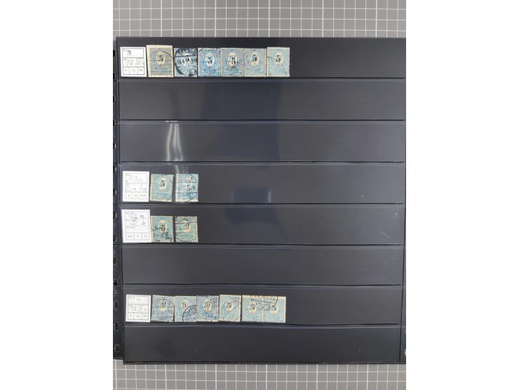 1920/22, interessante, meist postfrische und gestempelte Sammlung inkl. Dienstmarken mit besseren Marken, Farben, Plattenfehl