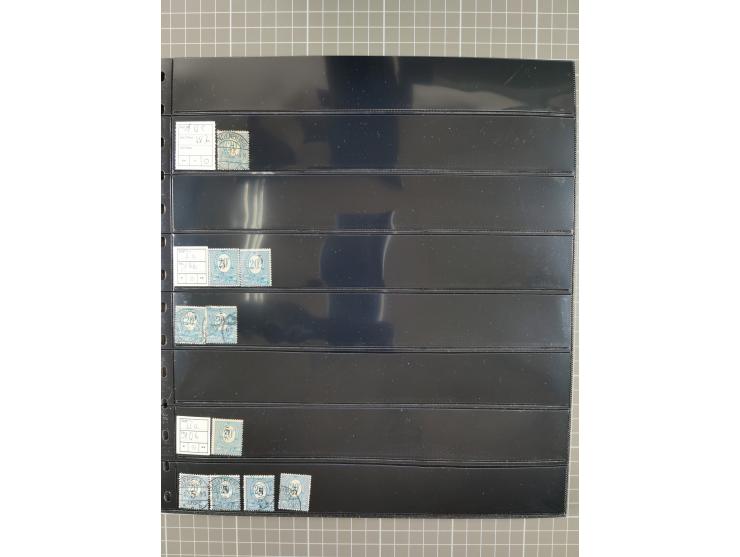 1920/22, interessante, meist postfrische und gestempelte Sammlung inkl. Dienstmarken mit besseren Marken, Farben, Plattenfehl