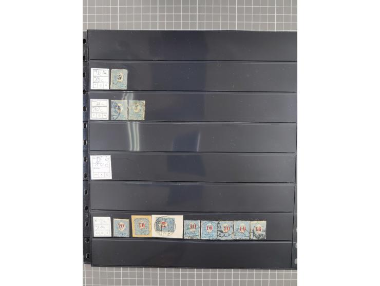 1920/22, interessante, meist postfrische und gestempelte Sammlung inkl. Dienstmarken mit besseren Marken, Farben, Plattenfehl