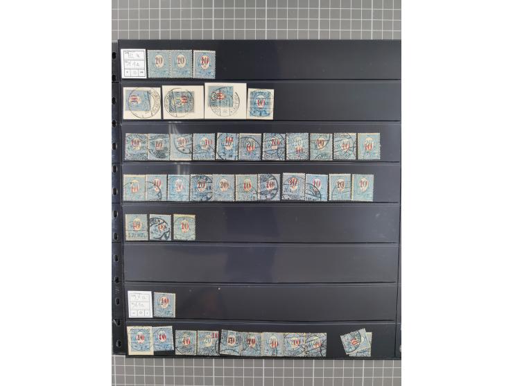 1920/22, interessante, meist postfrische und gestempelte Sammlung inkl. Dienstmarken mit besseren Marken, Farben, Plattenfehl