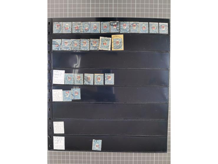 1920/22, interessante, meist postfrische und gestempelte Sammlung inkl. Dienstmarken mit besseren Marken, Farben, Plattenfehl