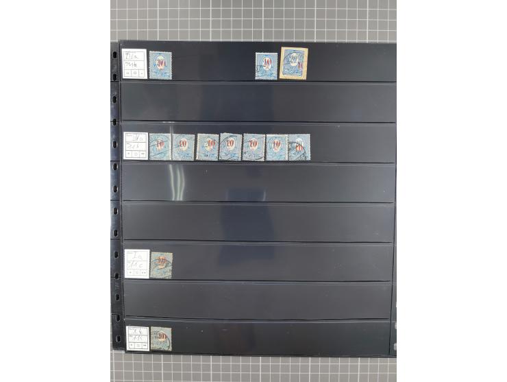 1920/22, interessante, meist postfrische und gestempelte Sammlung inkl. Dienstmarken mit besseren Marken, Farben, Plattenfehl