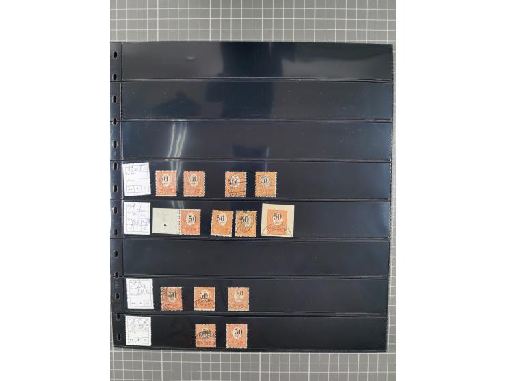 1920/22, interessante, meist postfrische und gestempelte Sammlung inkl. Dienstmarken mit besseren Marken, Farben, Plattenfehl