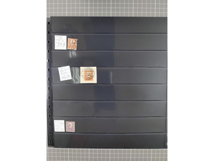 1920/22, interessante, meist postfrische und gestempelte Sammlung inkl. Dienstmarken mit besseren Marken, Farben, Plattenfehl