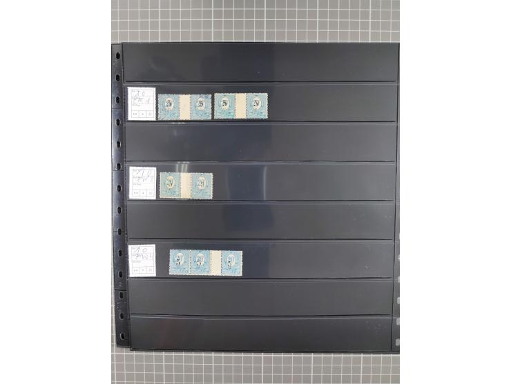 1920/22, interessante, meist postfrische und gestempelte Sammlung inkl. Dienstmarken mit besseren Marken, Farben, Plattenfehl