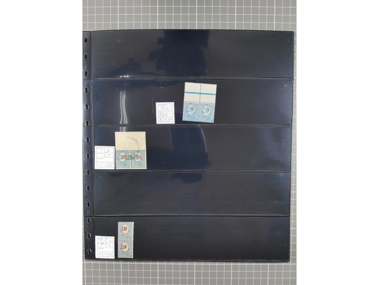 1920/22, interessante, meist postfrische und gestempelte Sammlung inkl. Dienstmarken mit besseren Marken, Farben, Plattenfehl