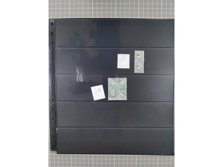 1920/22, interessante, meist postfrische und gestempelte Sammlung inkl. Dienstmarken mit besseren Marken, Farben, Plattenfehl