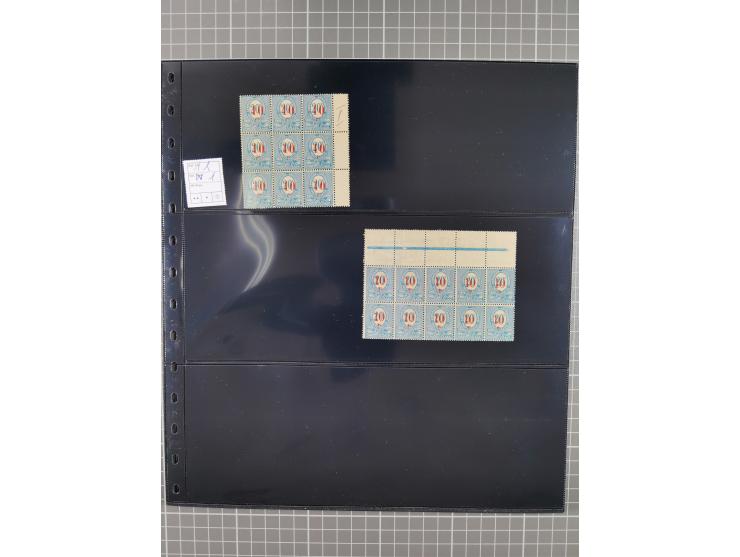 1920/22, interessante, meist postfrische und gestempelte Sammlung inkl. Dienstmarken mit besseren Marken, Farben, Plattenfehl