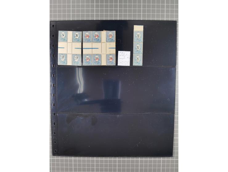 1920/22, interessante, meist postfrische und gestempelte Sammlung inkl. Dienstmarken mit besseren Marken, Farben, Plattenfehl