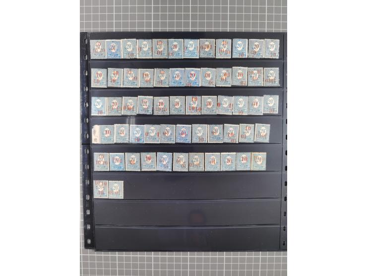 1920/22, interessante, meist postfrische und gestempelte Sammlung inkl. Dienstmarken mit besseren Marken, Farben, Plattenfehl