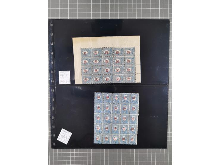1920/22, interessante, meist postfrische und gestempelte Sammlung inkl. Dienstmarken mit besseren Marken, Farben, Plattenfehl