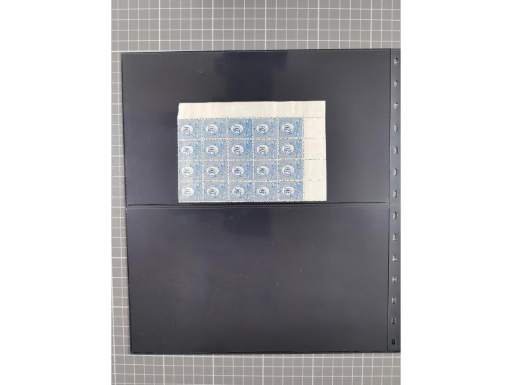 1920/22, interessante, meist postfrische und gestempelte Sammlung inkl. Dienstmarken mit besseren Marken, Farben, Plattenfehl